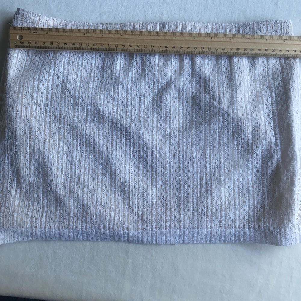 Hollister White Lace Mini Skirt Women’s M Y2K Aesthetic Boho Festival - Picture 10 of 11